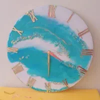 انواع ساعت رزینی|ساعت دیواری و تزئینی|آران و بیدگل, |دیوار