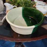 حراج کاسه بزرگ و پارچ سفالی سس خوری شکر ریز پیاله