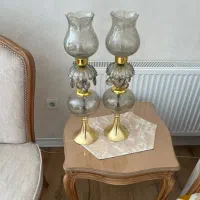 ست اباژور و چراغ رومیزی و لوستر|چراغ خواب و آباژور|سمنان, |دیوار