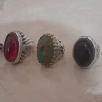 ۴ عدد انگشتر نقره