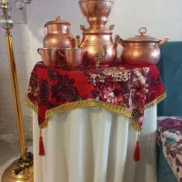 سرویس پذیرایی چینی گل برجسته طلایی ۱۲ نفره|ظروف سرو و پذیرایی|بومهن, |دیوار