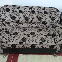 مبل هفت نفره طرح چرم و مخمل|مبلمان خانگی و میز عسلی|رشت, معلولین|دیوار