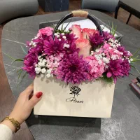 گل  دسته گل باکس گل