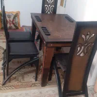 میز ناهار خوری ۴ نفره|میز و صندلی غذاخوری|قم, باغ شازده|دیوار