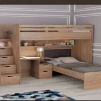 ساخت انواع تخت دو طبقه|تخت و سرویس خواب|قم, قلعه کامکار|دیوار