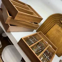 جا قاشق چنگالی چوبی|آب‌چکان و نظم‌دهنده ظروف|شیراز, فرهنگ شهر|دیوار