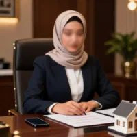 منشی خانم پاسخگو به تلفن