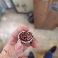 انگشتر نقره دستساز ، قلم زنی کاملا با دست