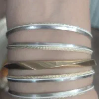 چهارتا النگو نقره 925 سایز سه|جواهرات|خرم‌آباد, |دیوار