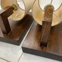 یک جفت دیوارکوب چوبی درحد آک|لوستر و چراغ آویز|تهران, ائمه اطهار|دیوار
