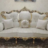 مبلمان ۹نفره سلطنتی ورق طلا و گنجه بوفه نو|مبلمان خانگی و میز عسلی|مشهد, امیریه|دیوار