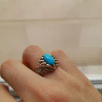 انگشتر نقره مردانه فیروزه نیشابور|جواهرات|تهران, پامنار|دیوار