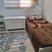 تخت یک نفره با تشک و کشو