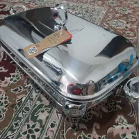 سوفله خوری مستطیل بزرگ سیلور حلقه نگین نونو