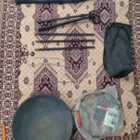 ست کامل آشپزی در طبیعت (ساج، سه پایه و توری گریل)