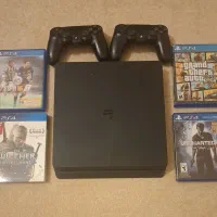 ps4 slim 1t کپی خور فول گیم همراه چهار دیسک بازی