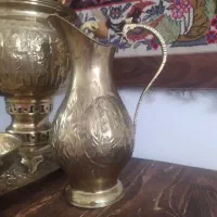 سماور ذغالی برنجی|کلکسیون اشیاء عتیقه|اراک, |دیوار