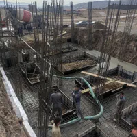 آرماتور بندی فونداسیون سقف استخر وافل کارهای بنایی