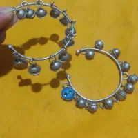 میل زنگل بچه نقره قدیمی