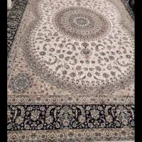 فرش کارکرده 12متری کرمی وطوسی