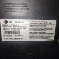 ال سی دی ۲۲ اینچ ال جی کره ای اصل|تلویزیون و پروژکتور|همدان, |دیوار