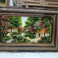 تابلوفرش دستبافت منظره نقش برجسته/نقدو اقساط