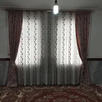پرده و والان  در حد خیلی نو  بدون زدگی و پارگی|پرده، رانر، رومیزی|قروه, |دیوار