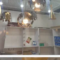 لوستر ۳ شعله کره ای|لوستر و چراغ آویز|قائمشهر, |دیوار