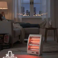 بخاری برقی دو لامپ حرارتی|بخاری، هیتر، شومینه|نیشابور, فردوس شمالی|دیوار