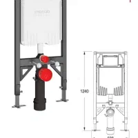 استراکچر فلاش تانک توکار توالت فرنگی sarodi imenab
