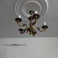 لوستربرنجی ۵ شعله عتیقه ۲عدد