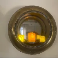 دو عدد شمعدان دیواری جنس روکش برنجی ،ترکیه ای
