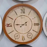 ساعت سه موتوره چوبی