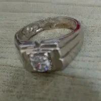 انگشتر نقره ای نگین دار|بدلیجات|بروجرد, |دیوار