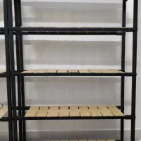 دو عدد قفسه چوبی فلزی ۵ طبقه|فروشگاه و مغازه|نیشابور, شهرک ولیعصر|دیوار