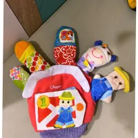 دستکش نمایشی چیکو و کتاب پارچه ای فیشرپرایس|اسباب‌بازی بچه|تهران, ائمه اطهار|دیوار