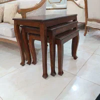 میز عسلی سه تایی مدل پایه دار