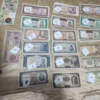 اسکناس های قدیمی تمیز و بانکی