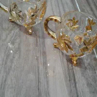 سه دست استکان طلایی|ظروف سرو و پذیرایی|میاندوآب, |دیوار