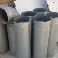 لوله هواکش جنس گالوانیزه بهمراه هود