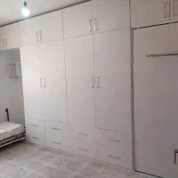 تخت کم جا و کمد دیواری