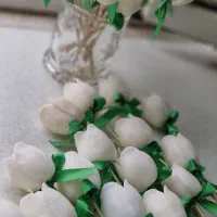 گیفت شمع عروس‌ و  عید غدیر باکس شمع گل
