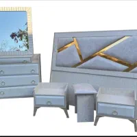 سرویس خواب ۱۲تیکه وتشک رویال مصنوعات چوبی یاتاش|تخت و سرویس خواب|گرگان, |دیوار