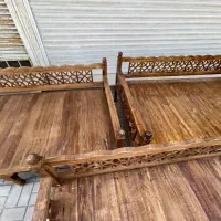 گره چینی تخت سنتی چوب روس|مبلمان خانگی و میز عسلی|بوشهر, |دیوار