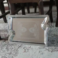 ۲ عدد سینی استیل نو