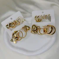 پک گوشواره آبکاری طلا