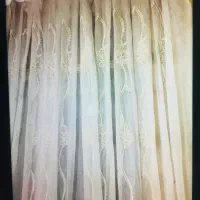 پرده حریر طلاکوب پذیرایی