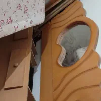 تخت دو نفره پاتختی و کشوهاش میز ارایش|تخت و سرویس خواب|سیرجان, |دیوار