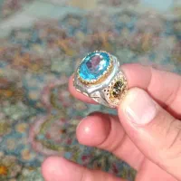 انگشتر فوق لوکس با سنگ  توپاز با کیفیت ومرغوب|جواهرات|نظرآباد, رسالت|دیوار