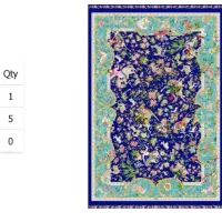 رنگهای چشم نواز فرش ابریشم کد ۱۶۰۰۳۰ اذر فرش تبریز|فرش|ارومیه, |دیوار